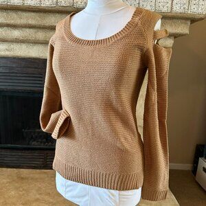 Cold shoulder, ripped shoulder sweater NEW